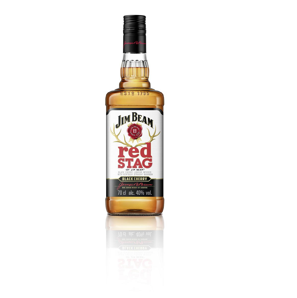 Produktbild Jim Beam Red Stag Black Cherry - Bourbon Whiskey mit Schwarzkirsch-Likör 32,5% Vol. 700ml