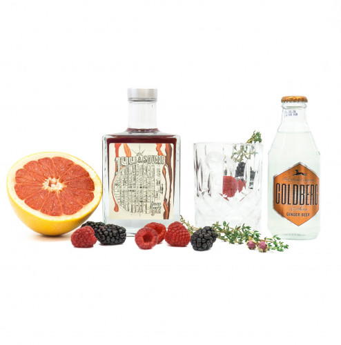 315 Upstairs 144 Square Raspberry Mannheim Dry Gin 44% 500ml