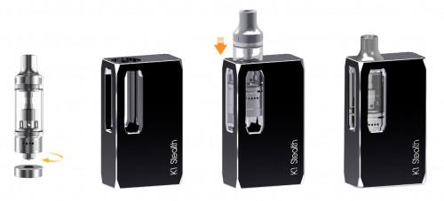 Aspire K1 Stealth 2,4ml 1000mAh Kit Silber