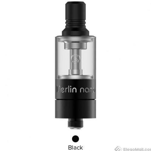 AugVape Merlin Nano MTL RTA Verdampfer Tank Brushed Silver