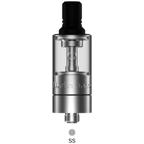 AugVape Merlin Nano MTL RTA Verdampfer Tank Brushed Silver