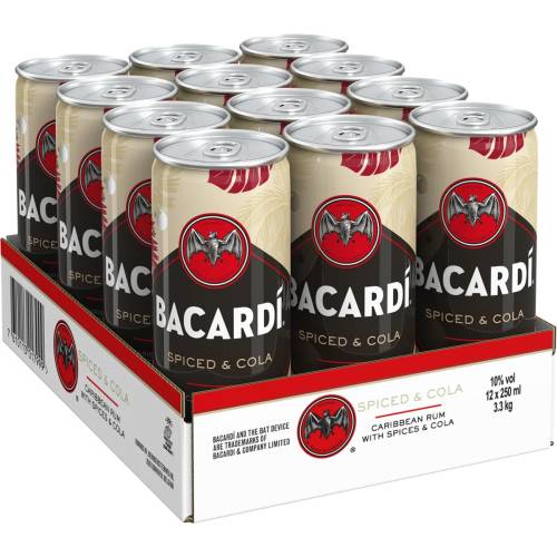 Produktbild Bacardi Spiced & Cola Mixgetränk 10% Vol. 1