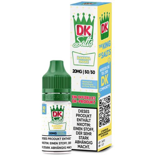 Produktbild DK Salts Banana Shake NicSalt Liquid 1