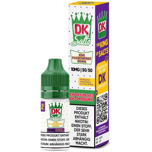 Produktbild DK Salts Kiwi Passionfruit Guava NicSalt Liquid 1