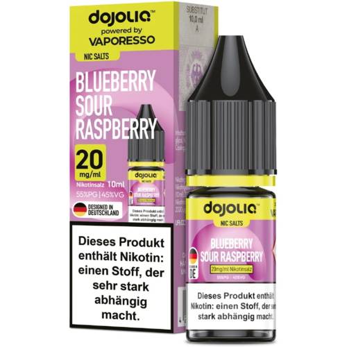 Produktbild DOJOLIQ Blueberry Sour Raspberry NicSalt Liquid 1
