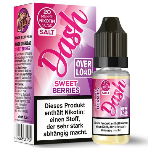 Produktbild Dash Overload Sweet Berries NicSalt Liquid 1