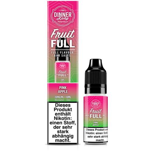 Produktbild Dinner Lady Fruit Full Pink Apple NicSalt Liquid 1