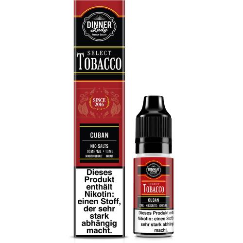 Dinner Lady Select Tobacco Cuban NicSalt Liquid