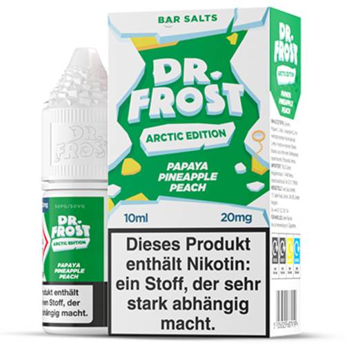 Produktbild Dr. Frost Arctic Edition Papaya Pineapple Peach NicSalt Liquid 1
