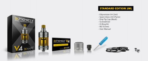 EXvape eXpromizer V4 2ml MTL RTA Verdampfer Silber