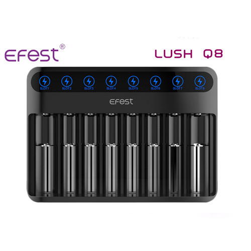 Efest Lush Q8 Ladegerät für 3,6V -3,7V Li-Ionen Akkus