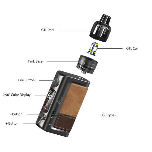 Eleaf iStick Power 2C 4,5ml 160W Kit inkl. GTL Pod Tank Rot