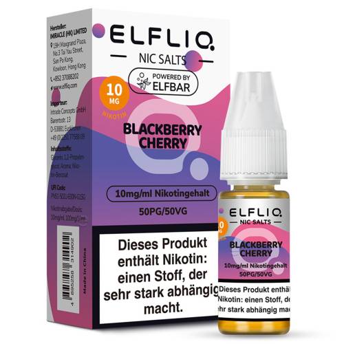 Produktbild Elfbar ELFLIQ Blackberry Cherry NicSalt Liquid 1