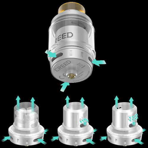 GeekVape Creed 4,5ml/6,5ml 25mm RTA Verdampfer Tank Gunmetal