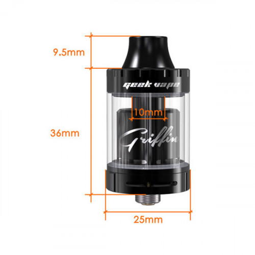 GeekVape Griffin 25 Mini RTA Verdampfer (Top Airflow Version) Schwarz