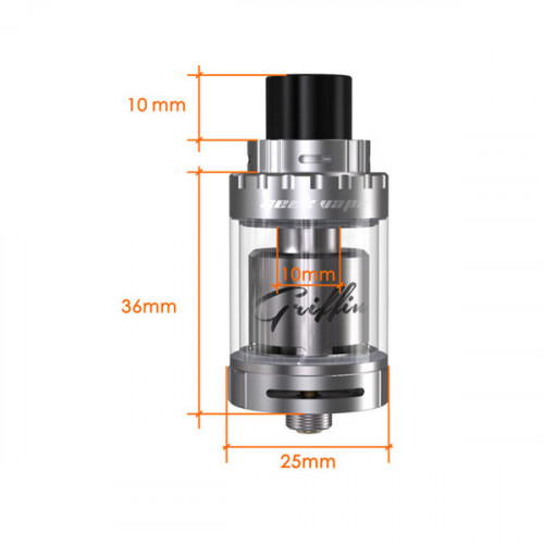 GeekVape Griffin 25 Mini RTA Verdampfer (Top Airflow Version) Schwarz