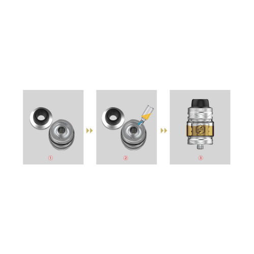 iJoy Flash 28mm 4,5ml Sub Ohm Verdampfer Tank Silber