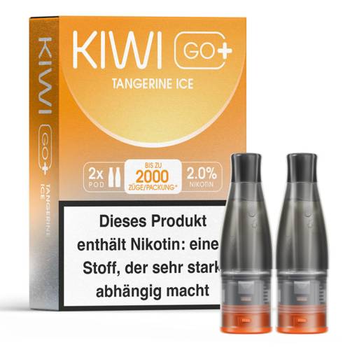 KIWI GO+ Tangerine Ice Pod – 2er Pack