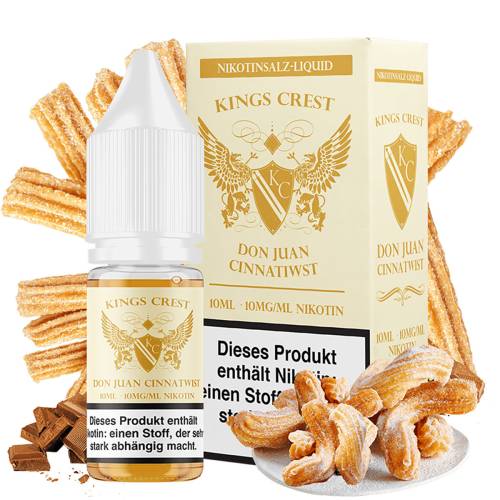 Produktbild Kings Crest Don Juan Cinnatwist NicSalt Liquid 1