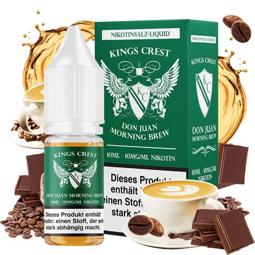 Produktbild Kings Crest Don Juan Morning Brew NicSalt Liquid 1
