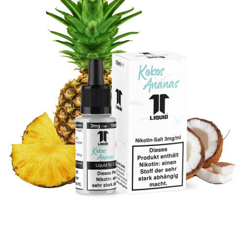 Kokos Ananas 10ml NicSalt Liquid by Elf Liquid