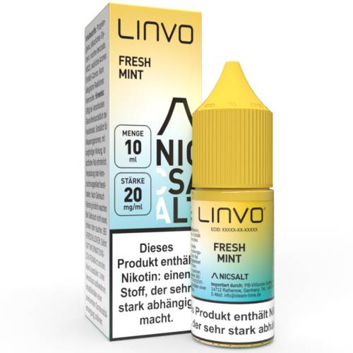 Produktbild Linvo Fresh Mint NicSalt Liquid 10ml / 20mg 1