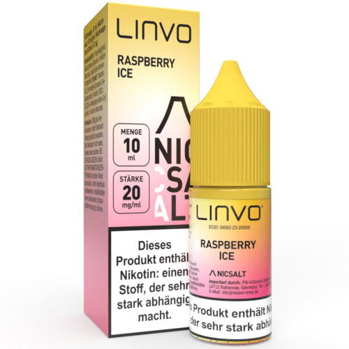 Raspberry Ice NicSalt Liquid by Linvo 10ml / 20mg