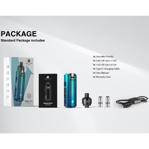 Lost Vape Ursa Mini 3ml 30W 1200mAh Pod System Kit Phantom Blue