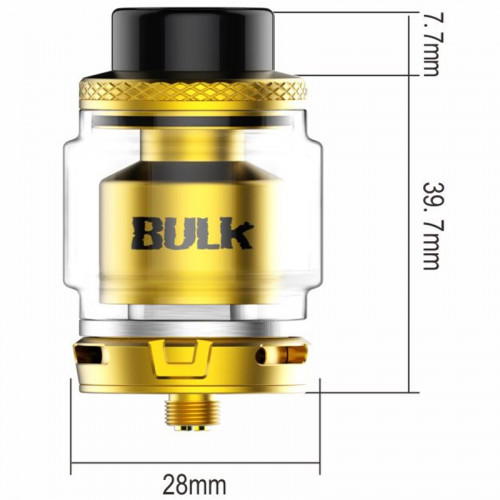 Oumier Bulk 6,5ml RTA Verdampfer Tank Gold