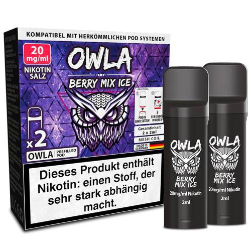 Produktbild OWLA – Berry Mix Ice – Prefilled Pod 2er Pack 1