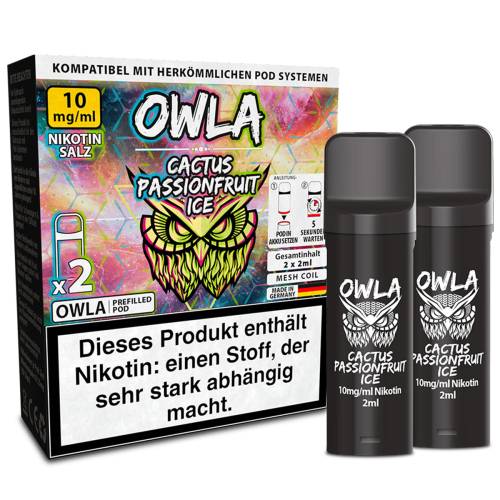 Produktbild OWLA – Cactus Passionfruit Ice – Prefilled Pod 2er Pack 1