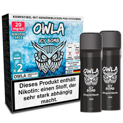 Produktbild OWLA – Icy Bomb – Prefilled Pod 2er Pack 1