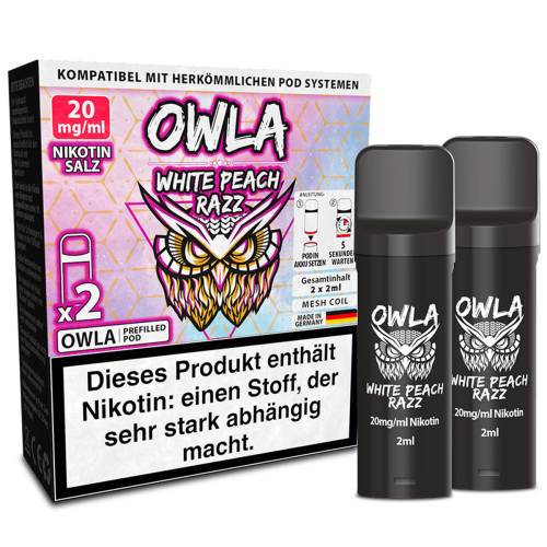 Produktbild OWLA – White Peach Razz – Prefilled Pod 2er Pack 1
