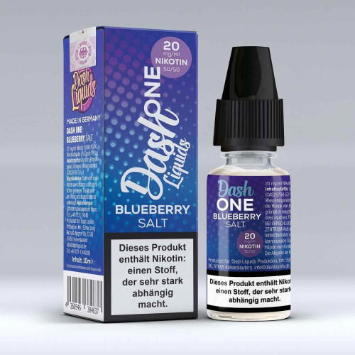 One Blueberry 10ml NicSalt Liquid by Dash Liquids