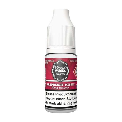 Raspberry Missile Overdosed NicSalt Liquid by Cloudworks Salts 10ml / 10mg