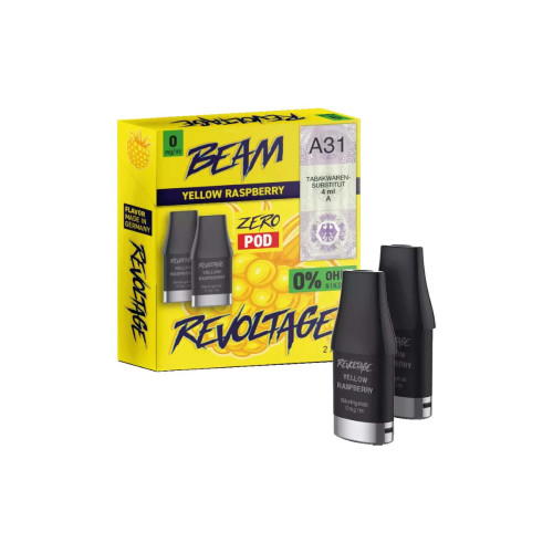 Produktbild Revoltage Beam 2ml Prefilled Pods 2er Pack Yellow Raspberry 1