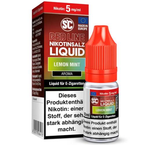 Produktbild SC Red Line Lemon Mint NicSalt Liquid 1