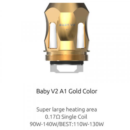 Smok TFV8 Baby v2 A Serie Coils 3er Pack Verdampferköpfe TFV8 Baby V2 A2 Silber