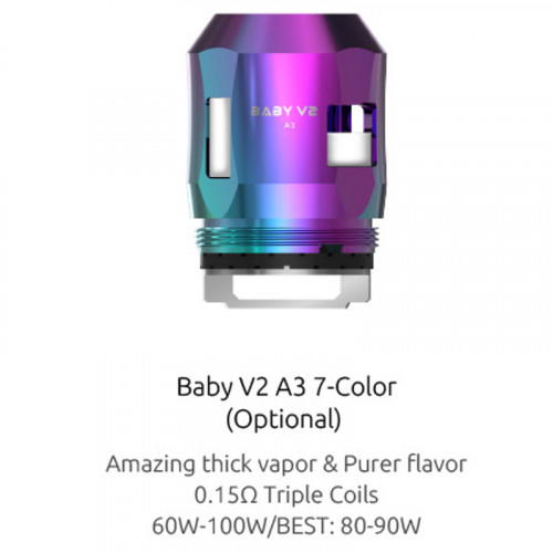 Smok TFV8 Baby v2 A Serie Coils 3er Pack Verdampferköpfe TFV8 Baby V2 A2 Silber