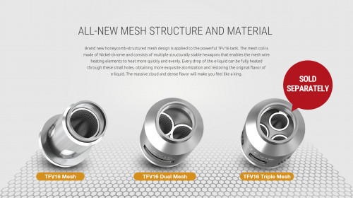 Smok TFV16 Mesh Coil Serie 3er Pack Verdampferköpfe 0,17Ohm