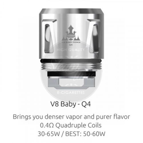 Smok TFV8 Baby Beast Cores Coils (Q2/X4/T6/T8) 5er Pack V8 Baby-T12