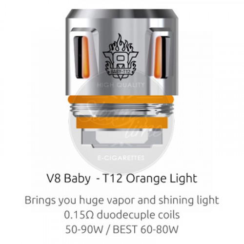 Smok TFV8 Baby Beast Cores Coils (Q2/X4/T6/T8) 5er Pack V8 Baby-T12