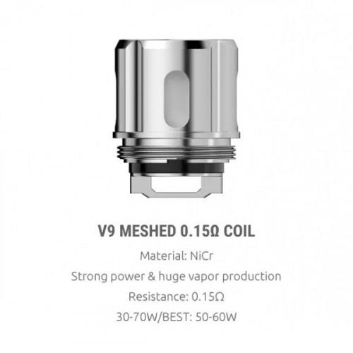 SMOK TFV9 0,15Ohm V9 Mesh Heads Verdampferköpfe (5er Pack) 0,15Ohm