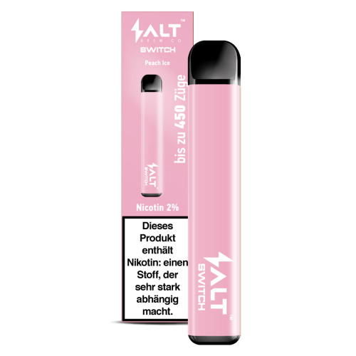 Salt Switch EZigarette 450 Züge 350mAh 20mg NicSalt Peach Ice