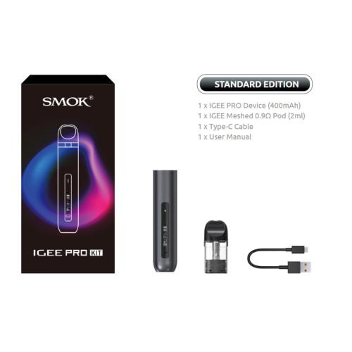 SMOK IGEE PRO 400mAh 2ml Pod System Kit Blau-Grau