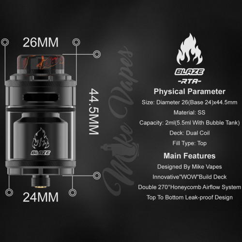 ThunderHead Creations THC Blaze 5,5ml RTA Verdampfer