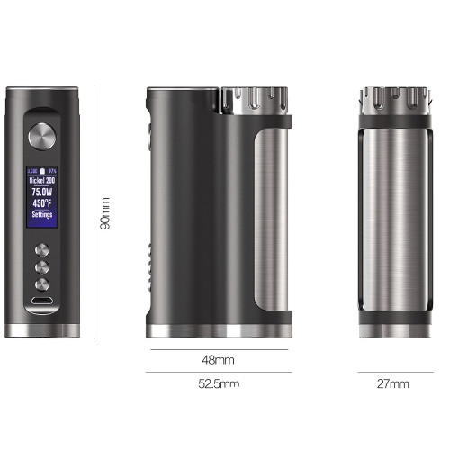 Think Vape Craton DNA 75C 75W Box Mod Akkuträger Silber