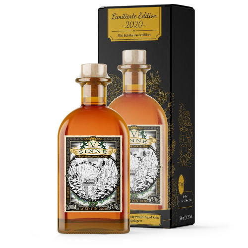 V-SINNE Schwarzwald Aged Gin in exklusiver Geschenkbox 47%Vol. 500ml