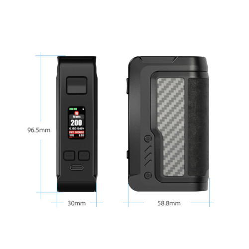 Vandy Vape Gaur-21 200W Box Mod Akkuträger Carbon/Silber