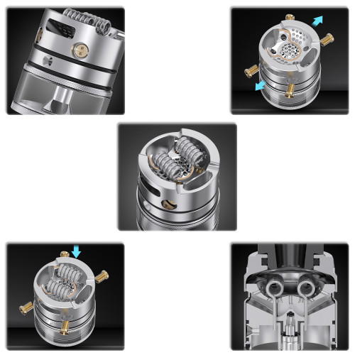 VandyVape Pyro V4 5ml 25,5mm RDTA Verdampfer Tank Silber